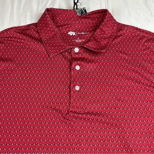 Men's Red Onward Reserve Georgia Bulldogs All Over Print Golf Polo Shirt XL